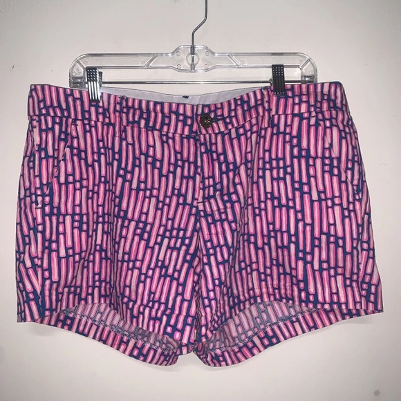 Lilly Pulitzer Pants - Lilly Pulitzer The Callahan Shorts 5” Mandevilla Pink Slathouse Stripe Womens 12